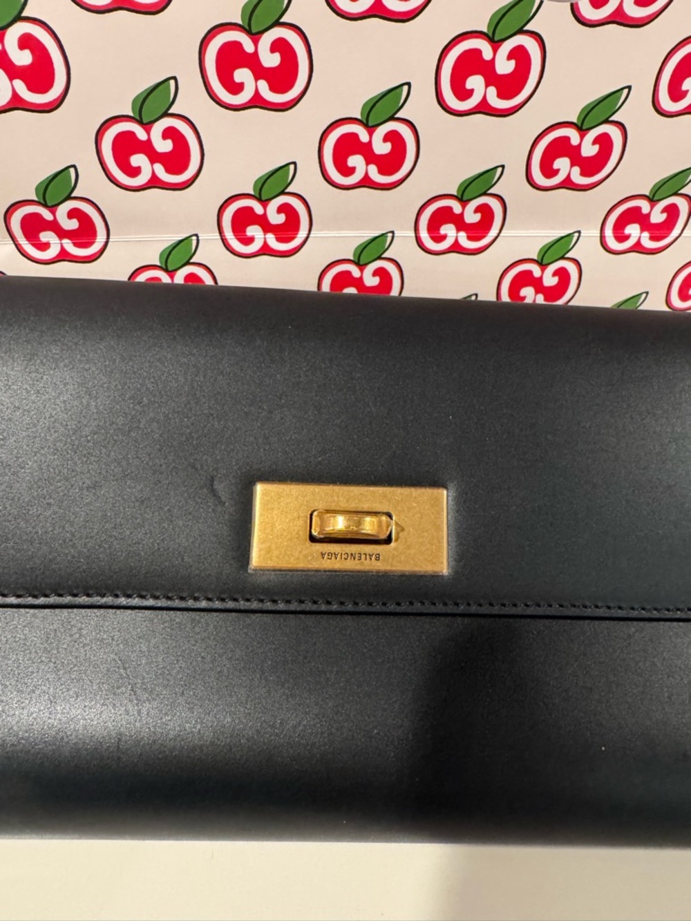 BALENCIAGA 
Money Elongate Leather Shoulder Bag - Picture 7 of 15